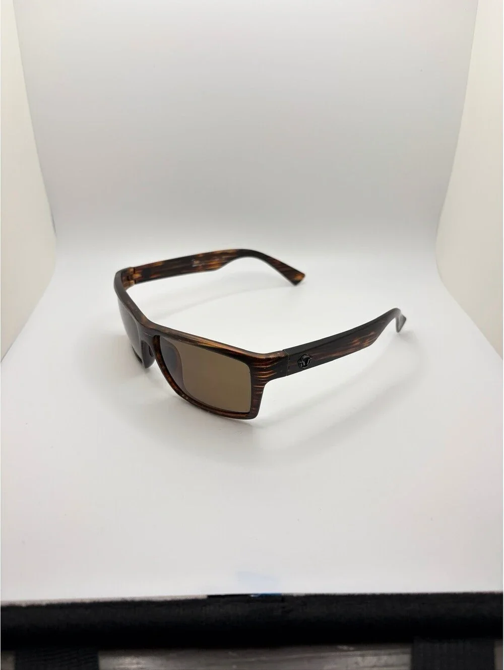 Unsinkable Polarized Echo Cedar/Brown Sunglasses Wood Grain Frames Brown Lense